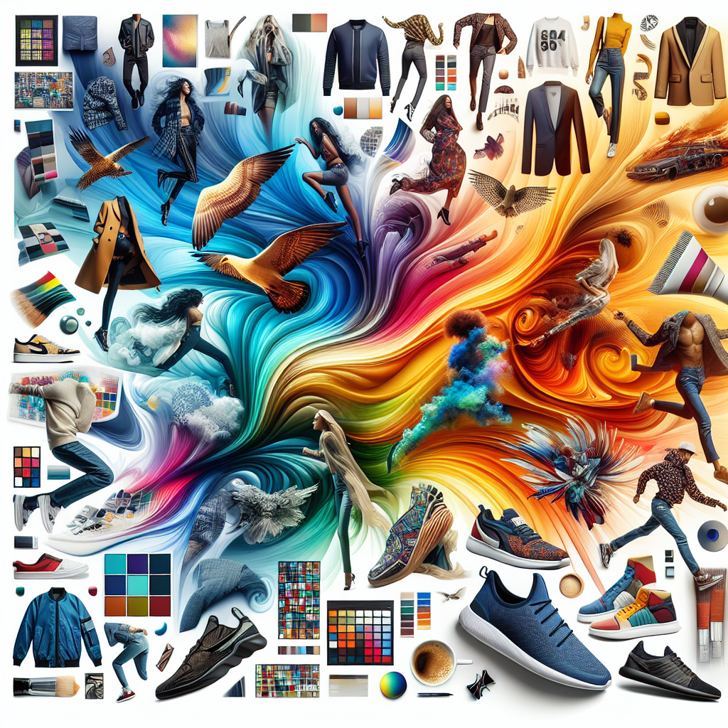 A collage showcasing various brands utilizing transparent color techniques in their designs, highlighting effective use cases
