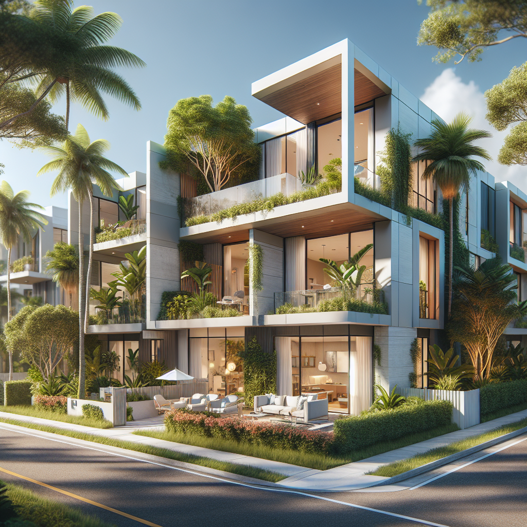 A stylish yet budget-friendly rental home in Boca Raton, showcasing modern amenities and lush surroundings
