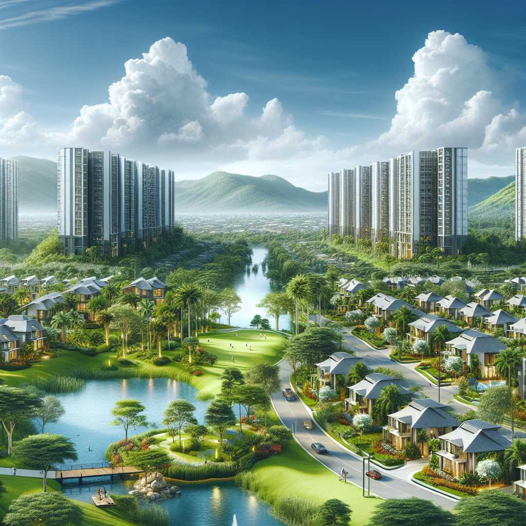 A beautiful view of Bella Vista with lush greenery and modern apartment complexes