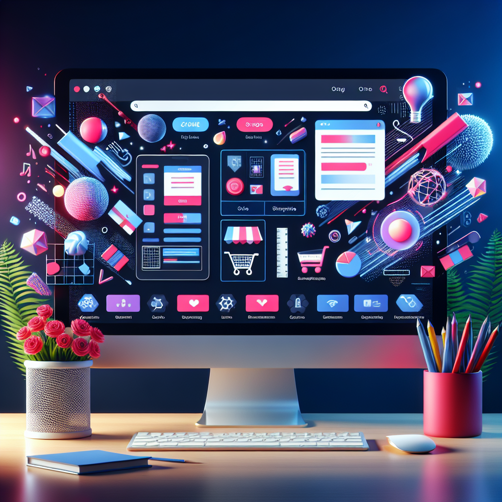 A modern online store interface showcasing WooCommerce features, with vibrant colors and user-friendly design