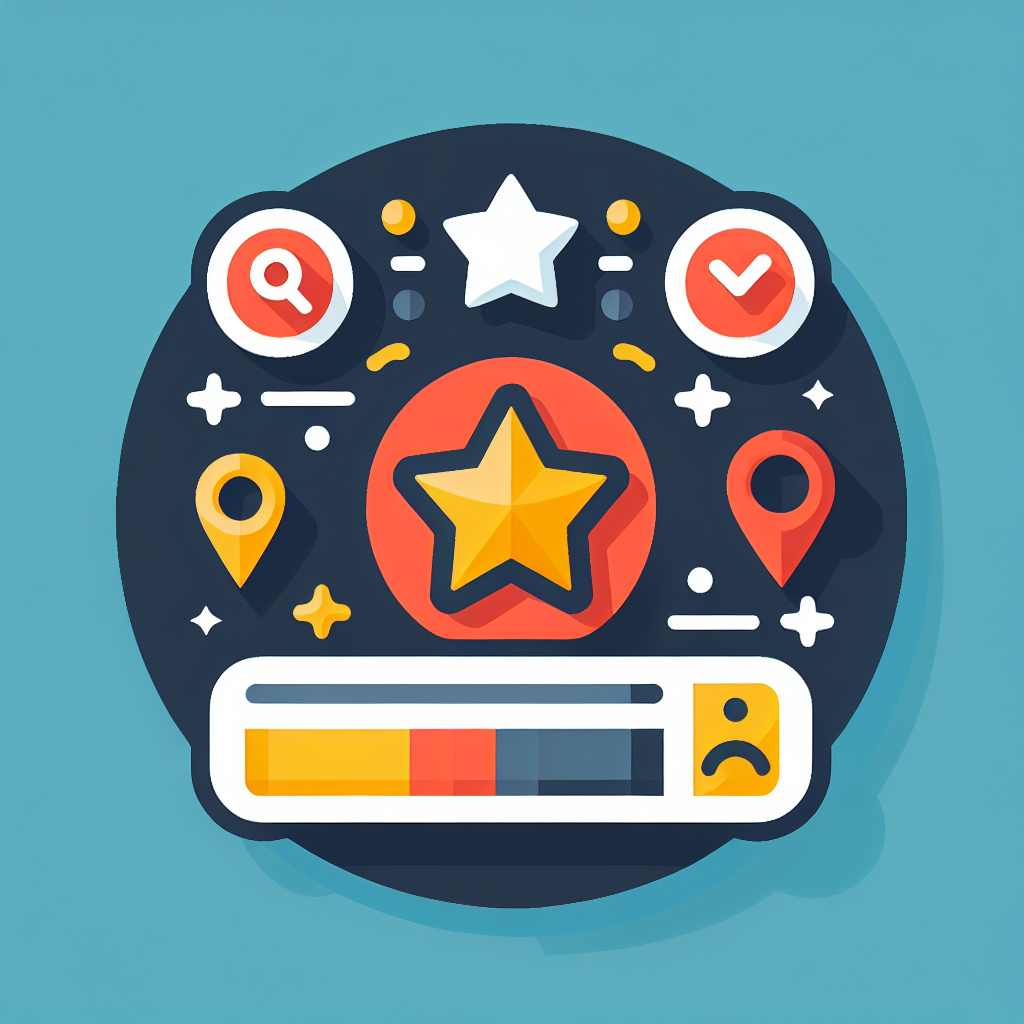 A visual representation of rich snippets in search results with highlighted features like stars and prices
