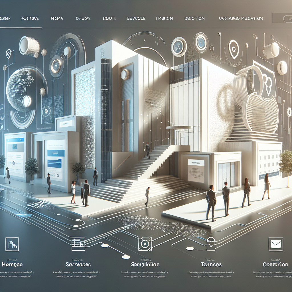 A modern corporate website design showcasing professionalism and user-friendly interface