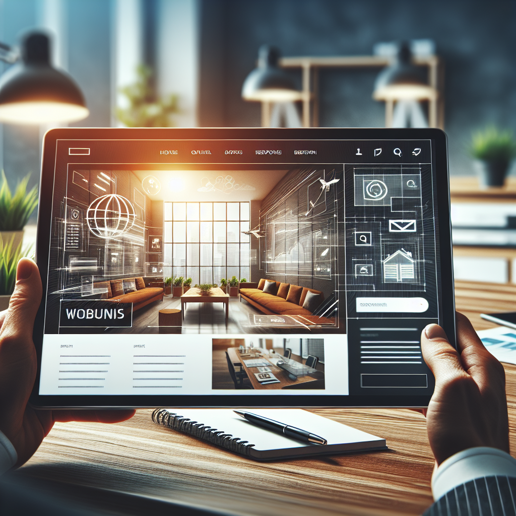 A modern corporate website design showcasing user-friendly interface and responsive elements