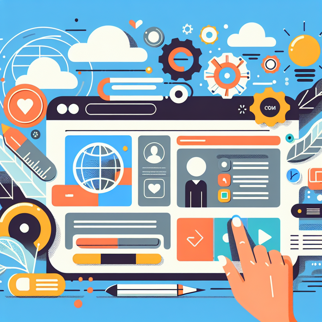 A modern and interactive website design showcasing personalized elements and accessibility features