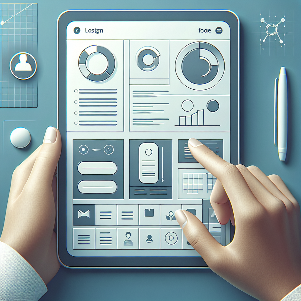 A modern user interface design showcasing usability principles with clear navigation and responsive elements