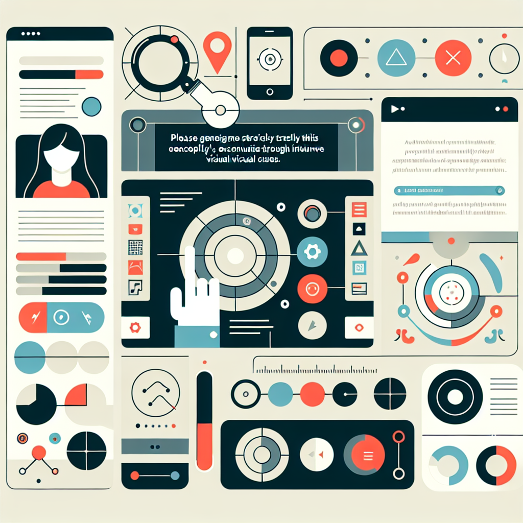 A modern and clean user interface design showcasing accessibility features and interactive elements