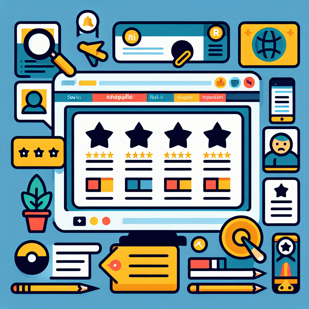 Visual representation of rich snippets in search results with examples like ratings and images