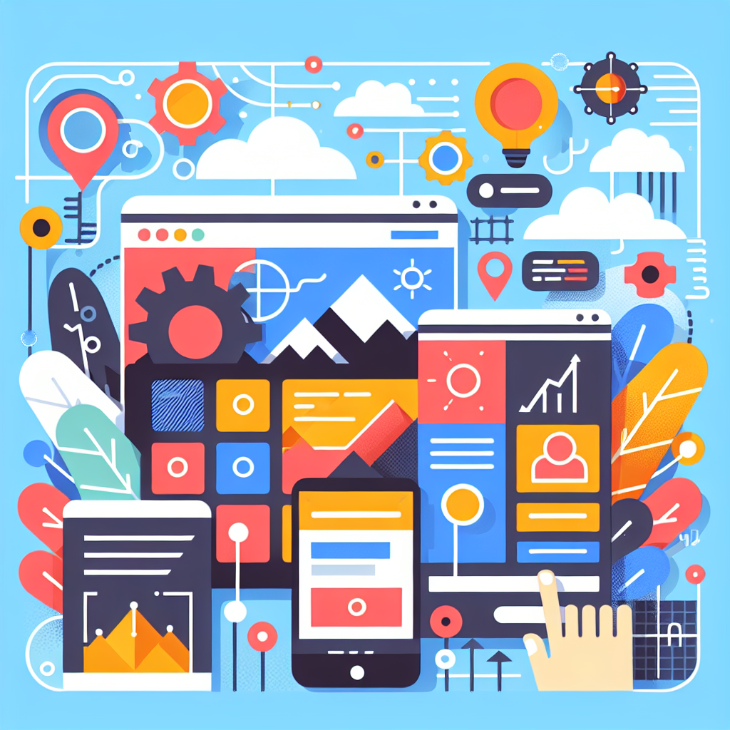 A modern and attractive website design concept showcasing user-friendly navigation and vibrant colors