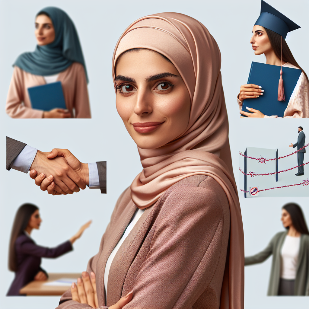 A confident woman setting personal boundaries in various situations like work and relationships