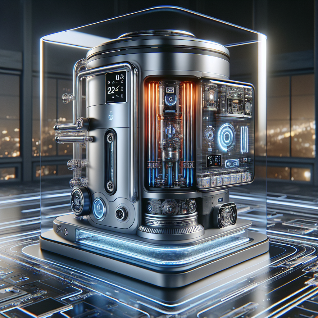 A futuristic heating system with smart home integration and hybrid technology