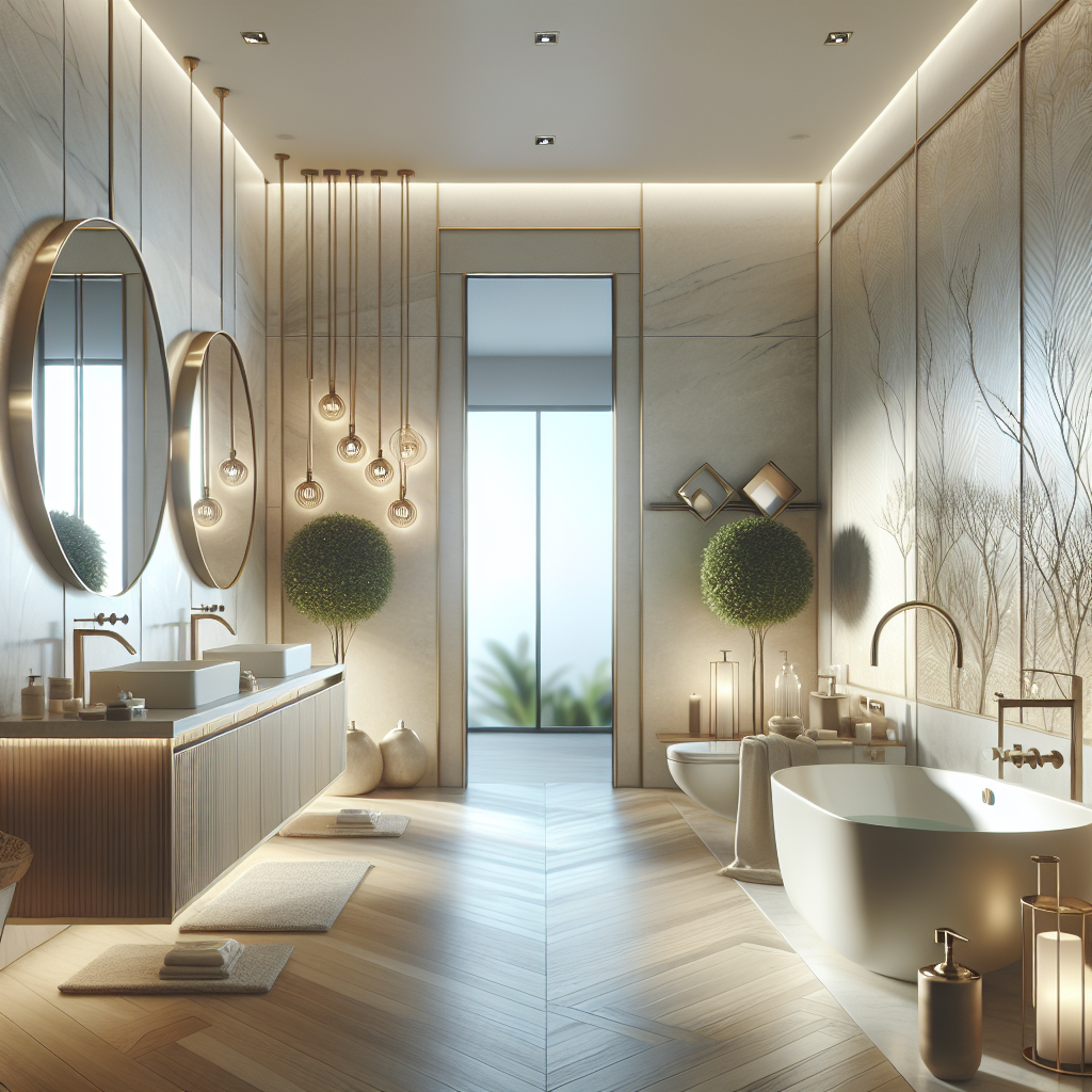 A beautifully renovated modern bathroom with luxurious fixtures and a spa-like atmosphere