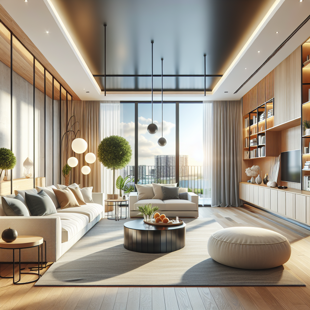 A beautifully redesigned living room showcasing modern design elements and open space