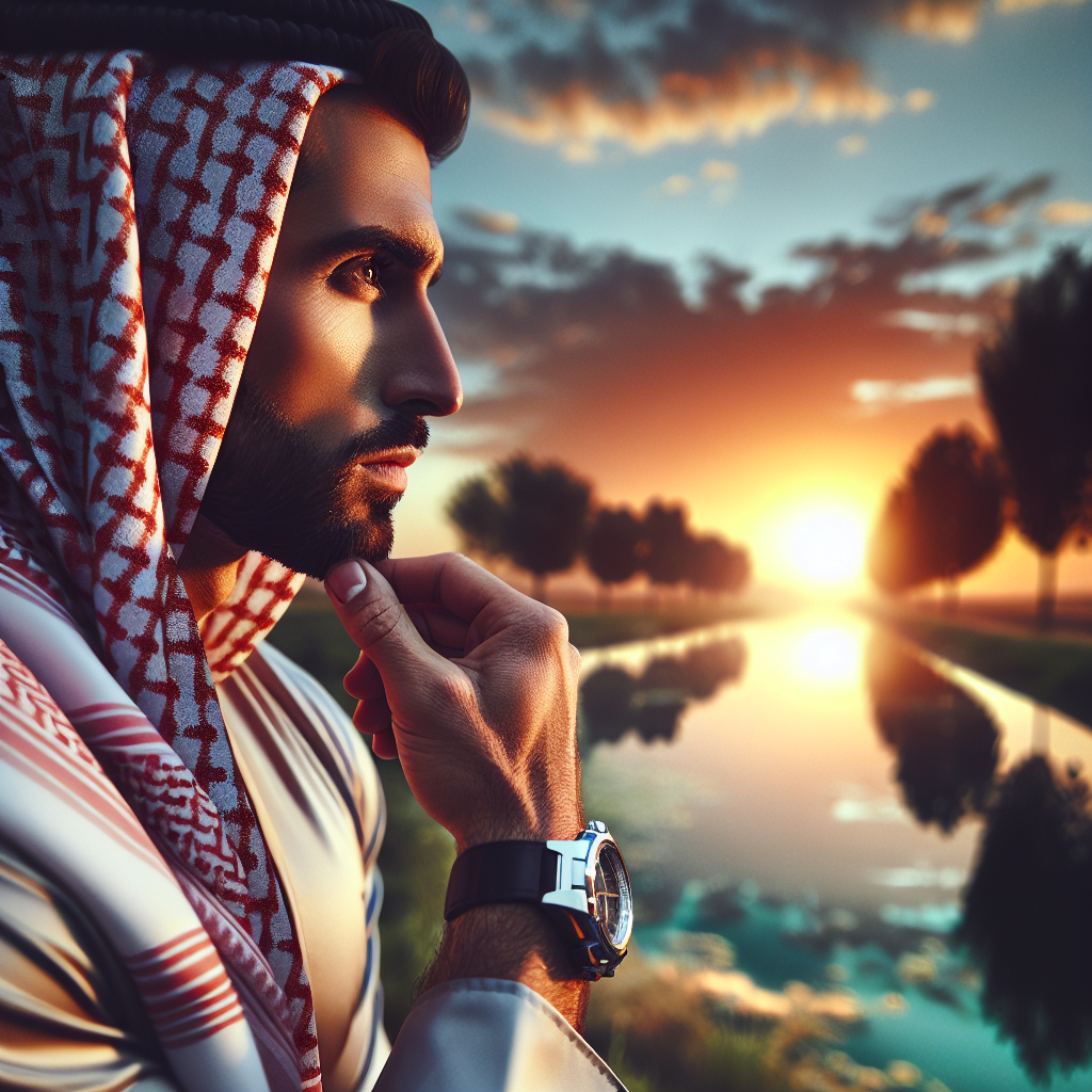 A person reflecting on their weight loss journey with a positive mindset in a serene setting