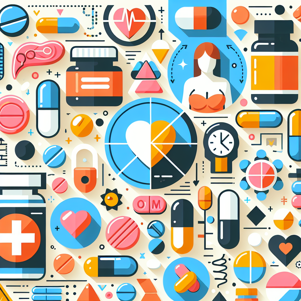 A colorful illustration showing different types of weight loss pills and their mechanisms of action