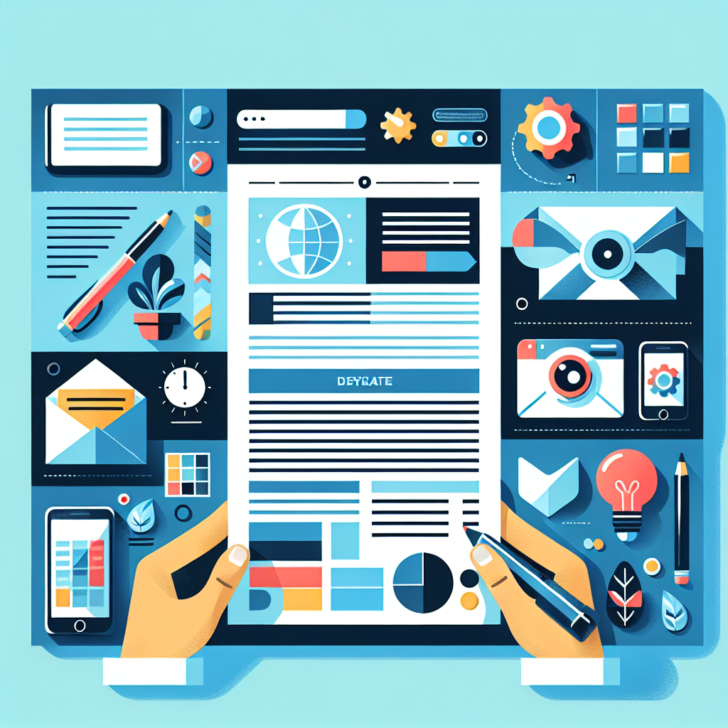 A visually appealing newsletter layout featuring optimized images and creative graphics for email marketing