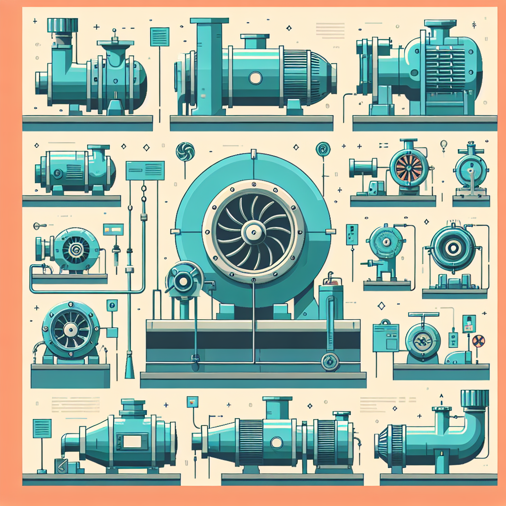 A detailed infographic showing different types of positive displacement blowers used in wastewater treatment applications