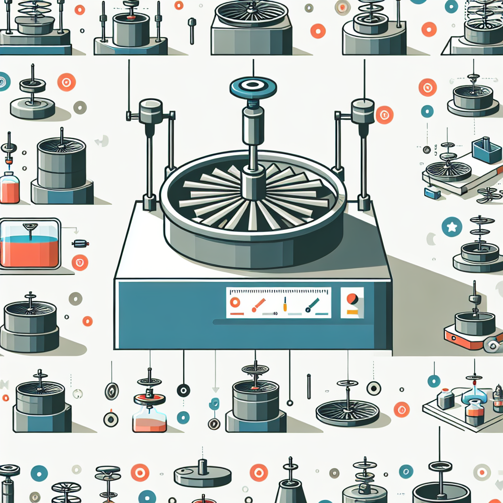 A detailed illustration showing different types of centrifuge rotors including swing bucket and fixed angle rotors in action