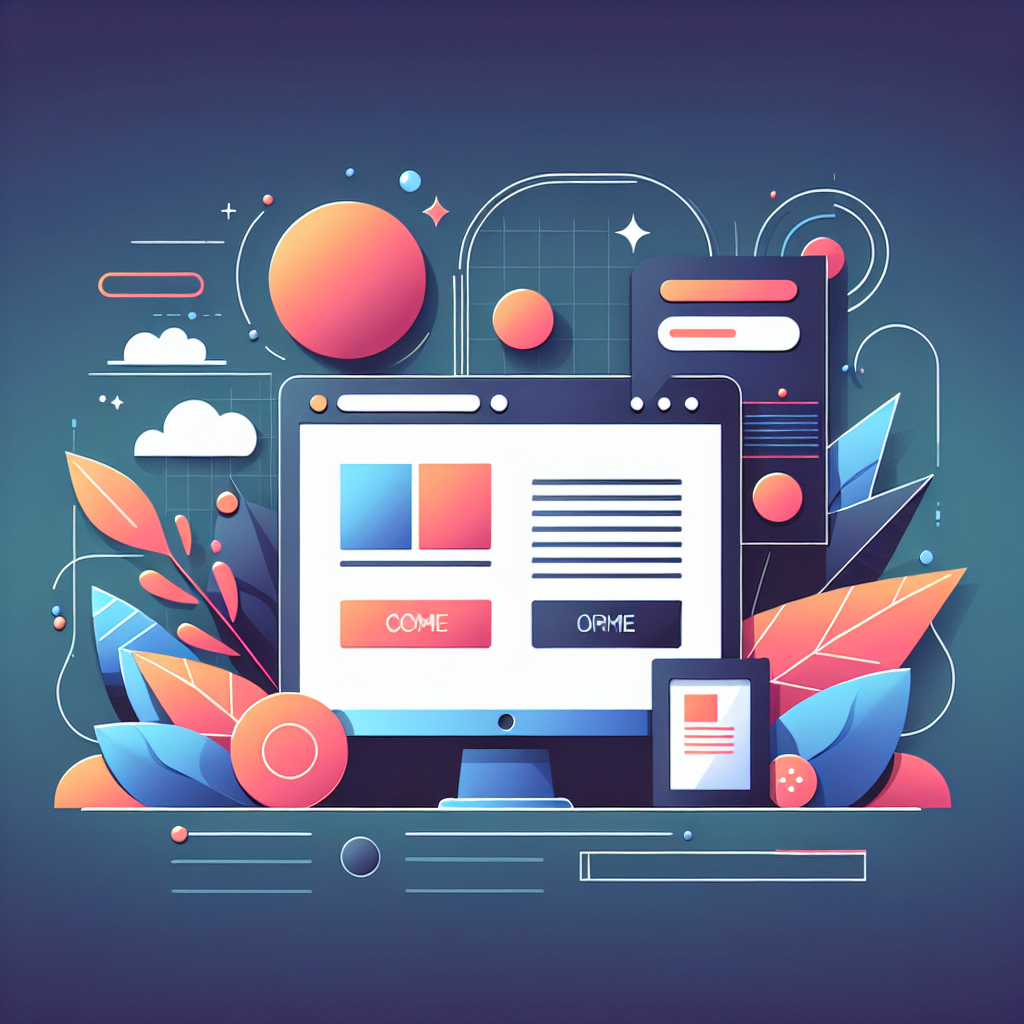 A modern and sleek landing page design concept with vibrant colors and engaging layout
