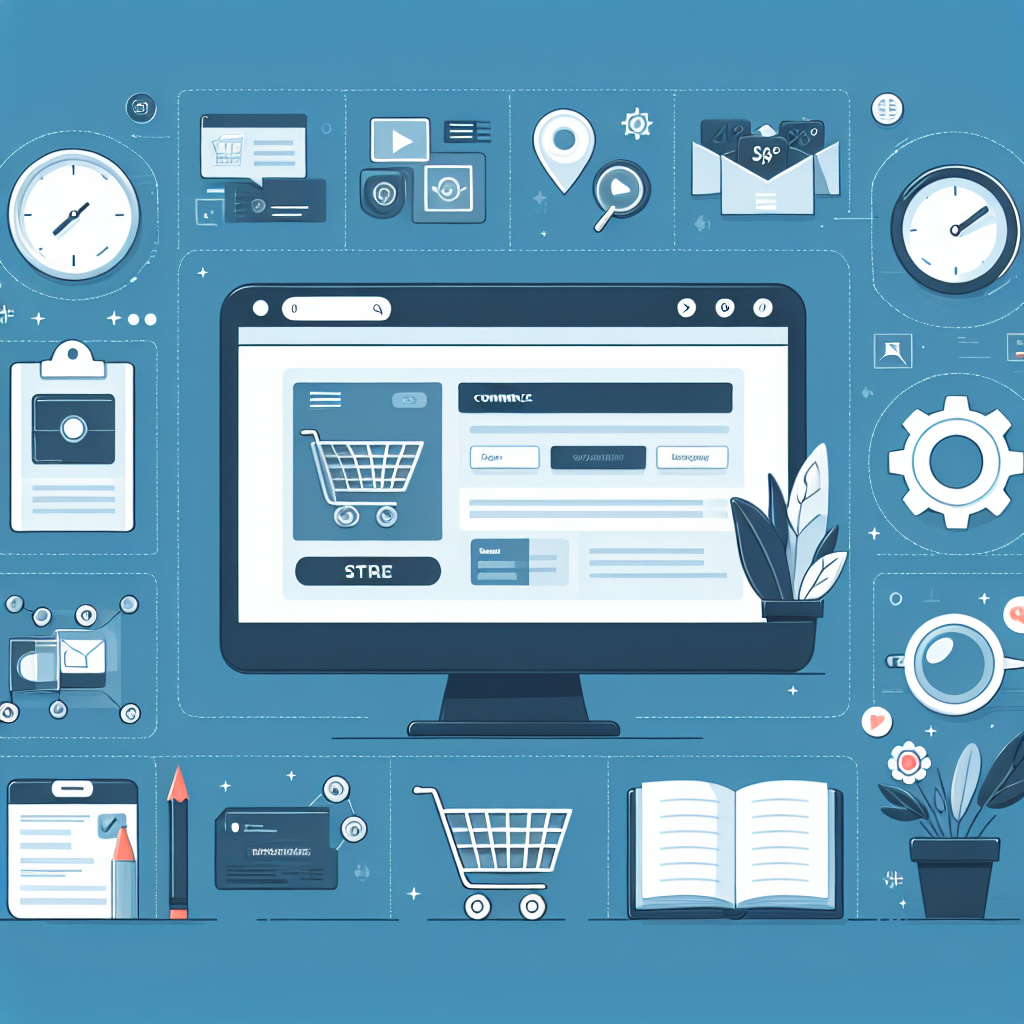 A modern e-commerce website dashboard showcasing product management and content optimization features