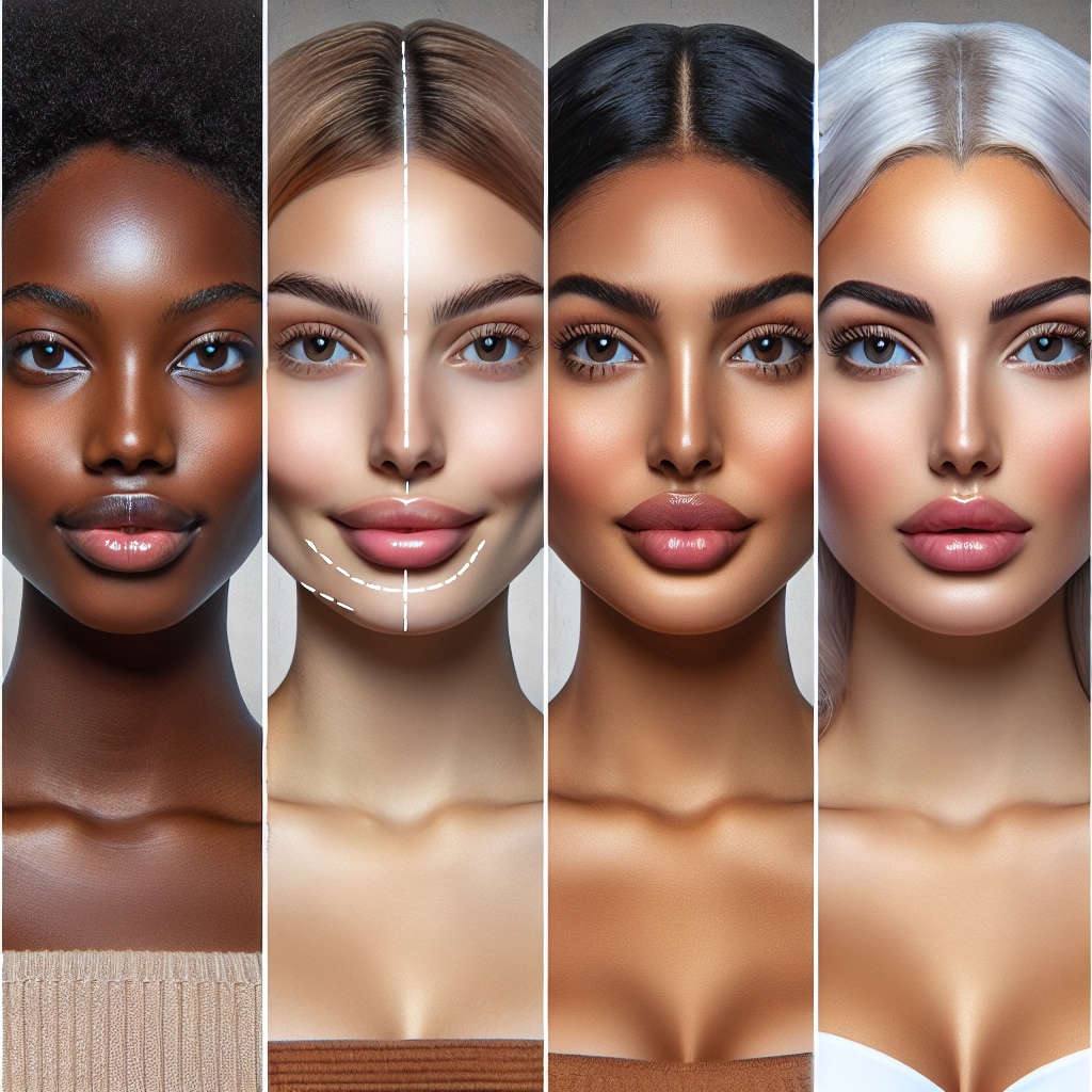 A before-and-after photo collage showcasing the effects of cheek augmentation with fillers and implants on diverse individuals