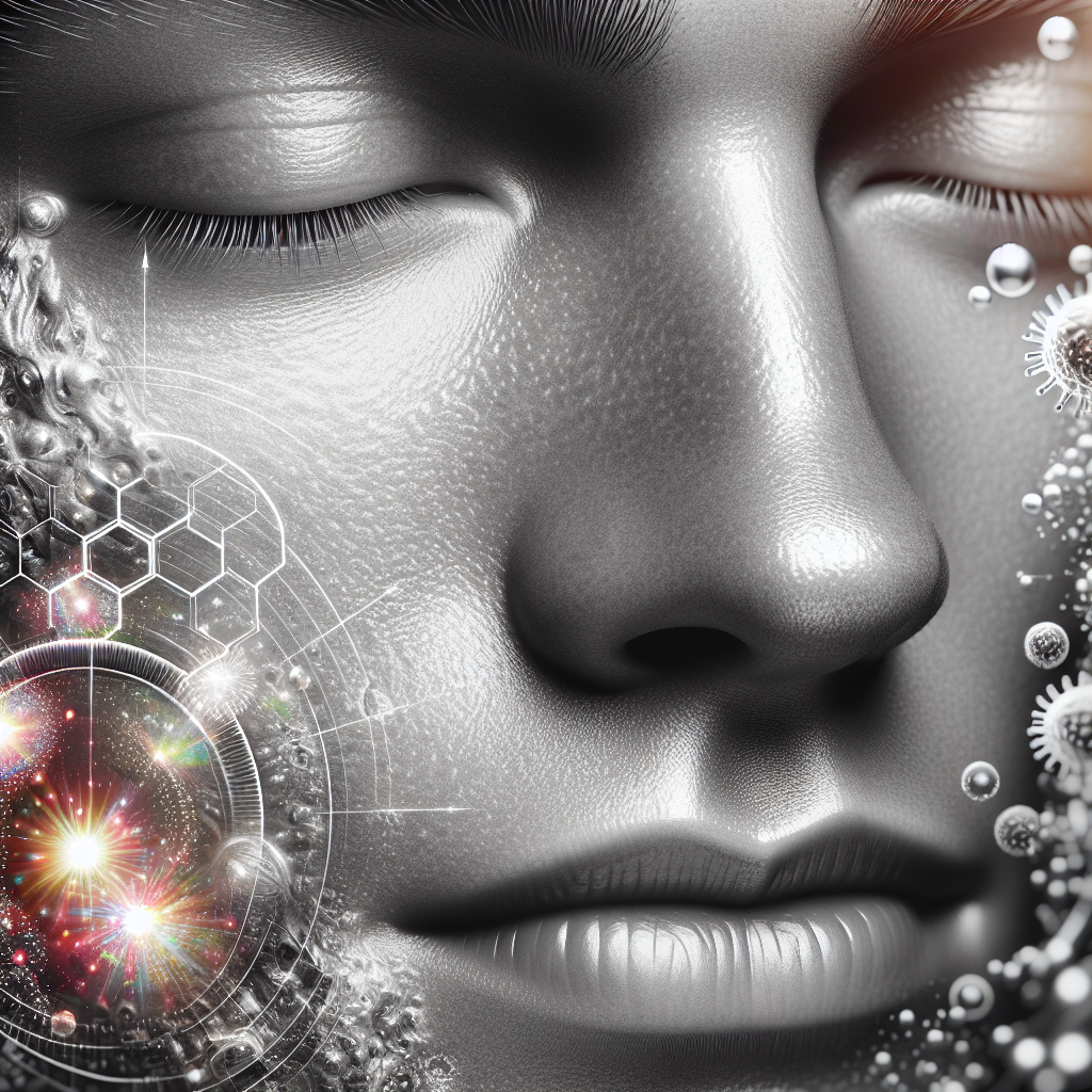 A close-up of radiant skin after a VI Peel treatment, showcasing smooth texture and even tone