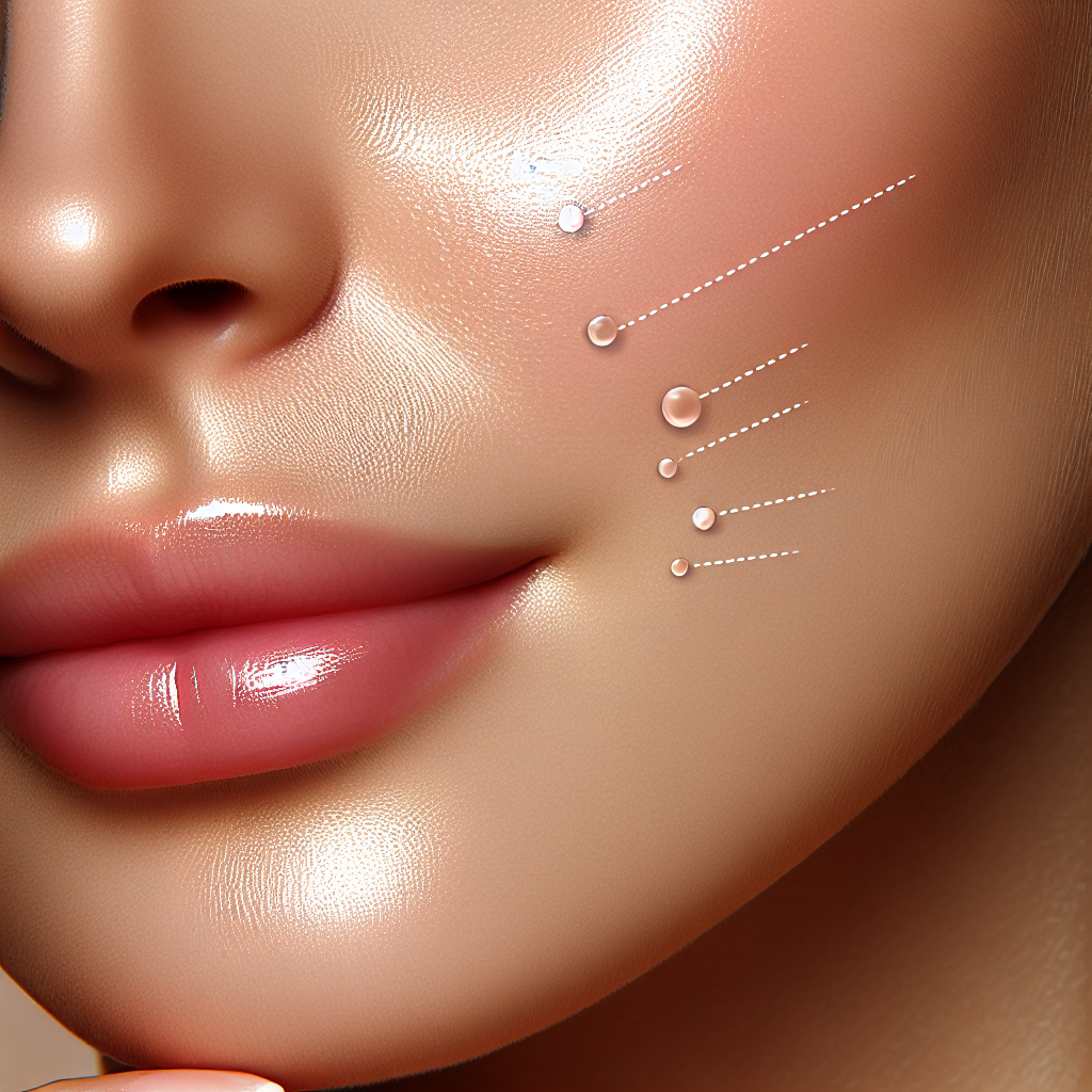 A close-up image of healthy glowing skin post-microneedling treatment