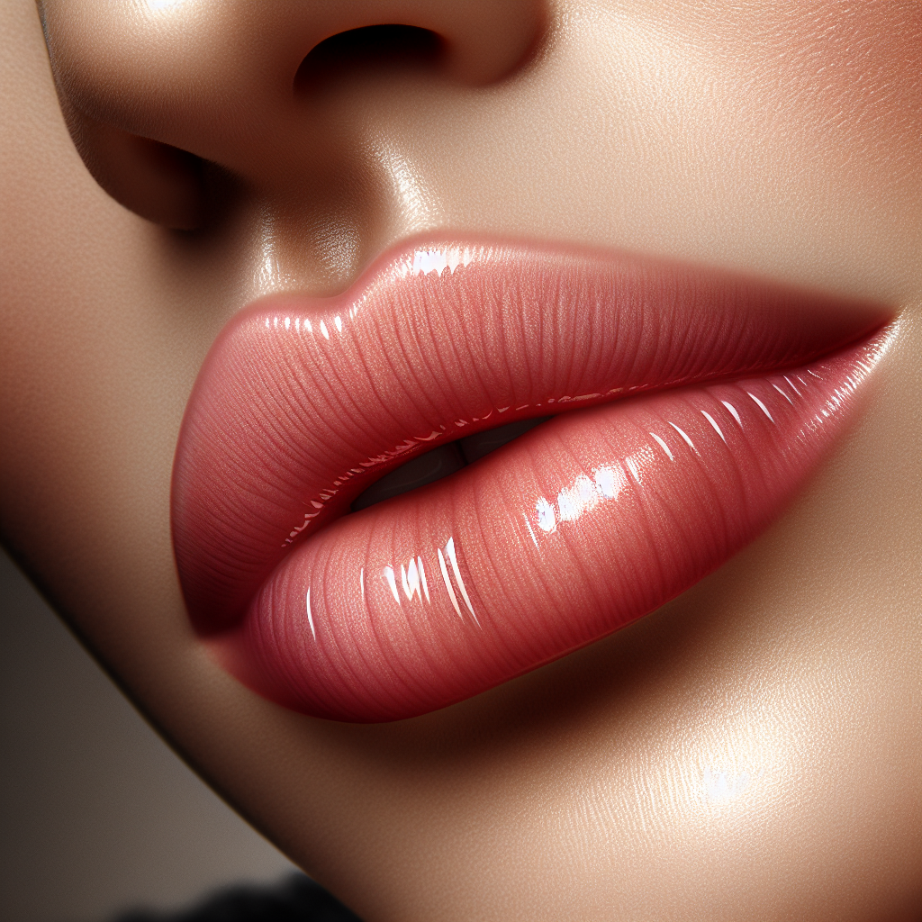 A close-up shot of beautifully enhanced lips showing natural fullness and shape