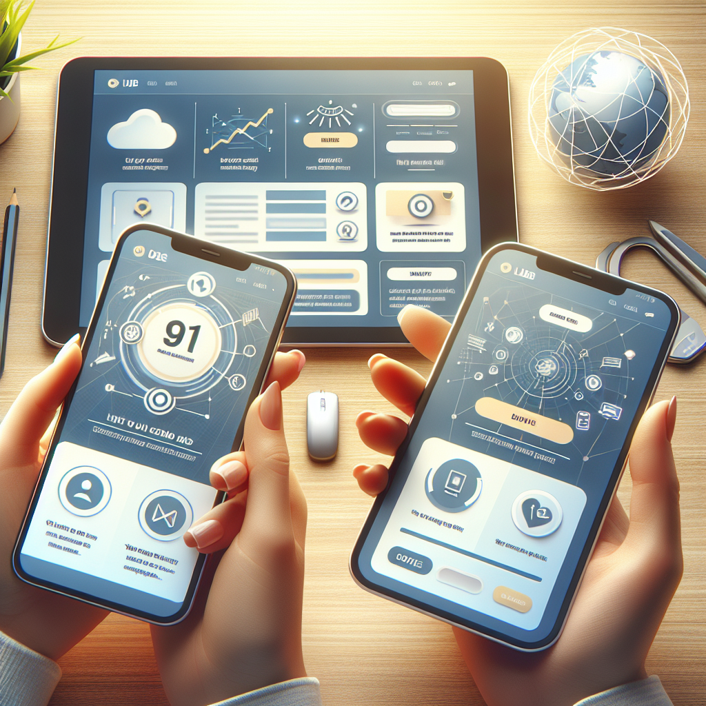 A user-friendly website interface displayed on various devices including a smartphone and tablet showing easy navigation