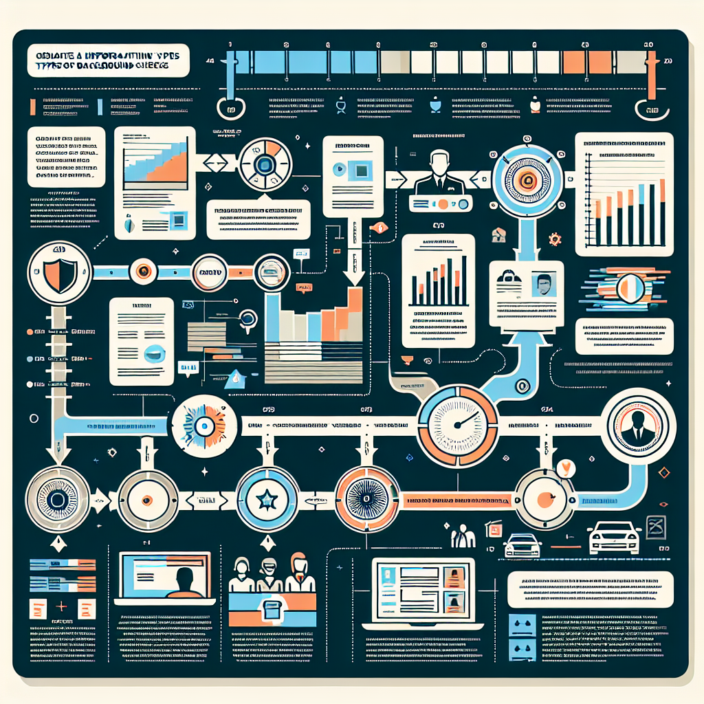 A visual representation of the timeline for various types of background checks, including employment verification and criminal record searches
