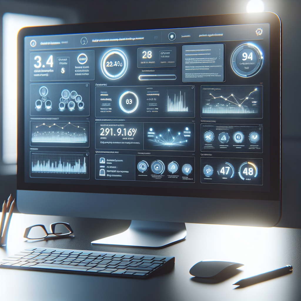 A computer screen displaying analytics of social media mentions and reviews about a business