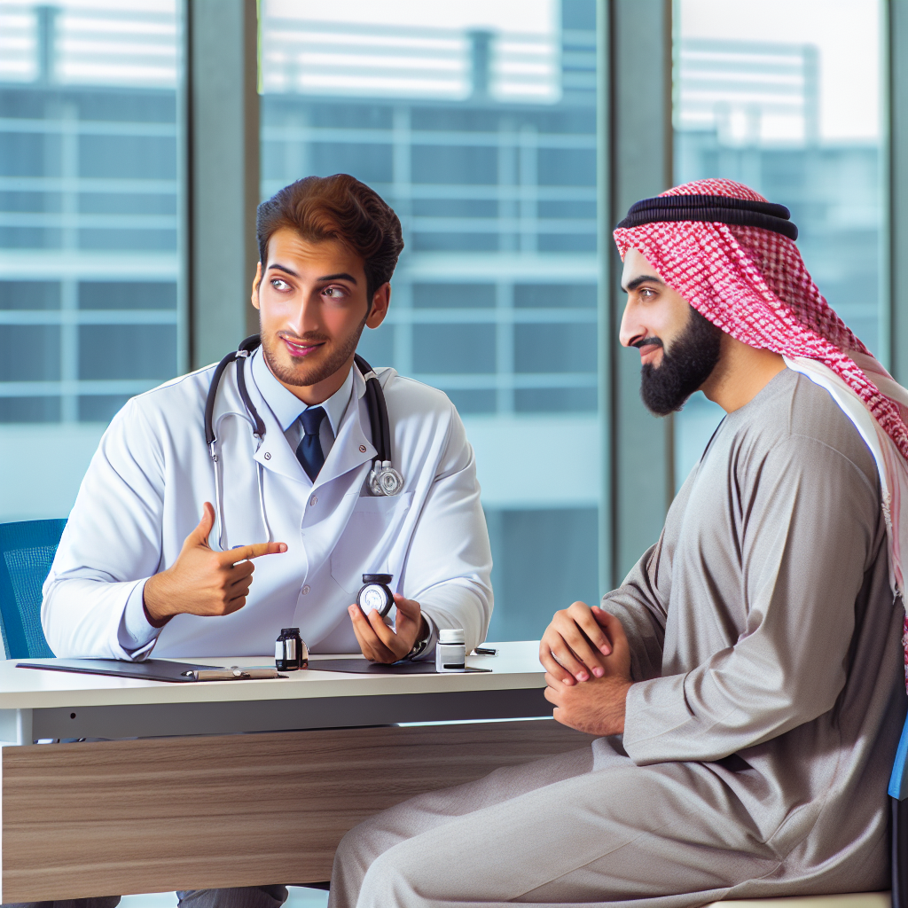 A health professional discussing lipotropic benefits with a patient in an aesthetic clinic setting