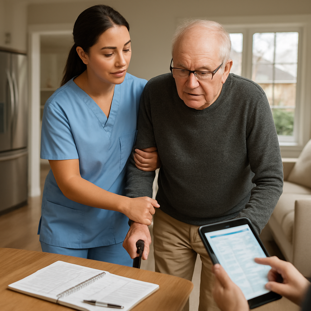 Photo realistic image of a professional <a href='https://cedarhomehealthcare