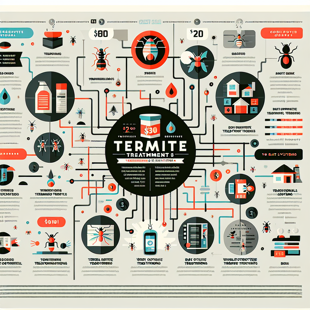 An infographic showing the costs of various <a href='https://bugzbugme.com/choose-reliable-bed-bug-companies-near-me/'>termite treatment options in Indiana</a> with icons representing each method