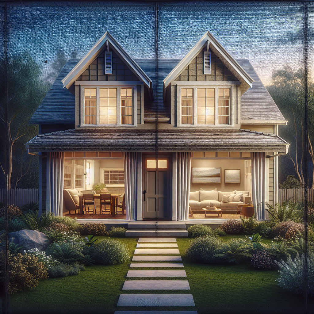 A cozy home with sealed windows and a well-maintained yard, showing effective pest prevention strategies