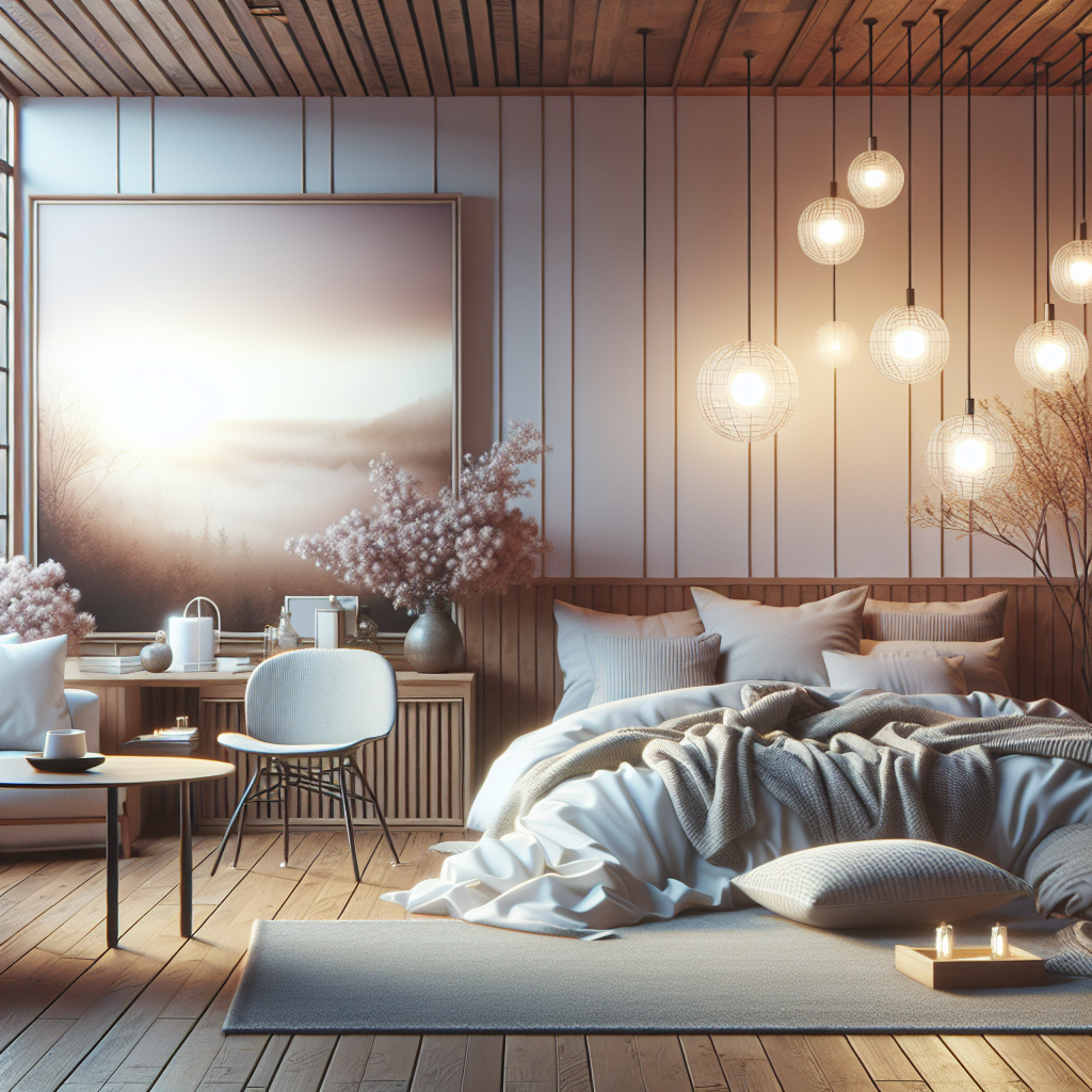 A serene home environment designed for hospice care with soft lighting and comforting decor
