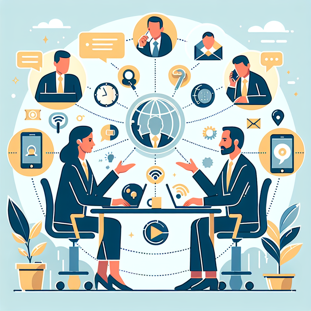 A visual representation of effective communication in business partnerships