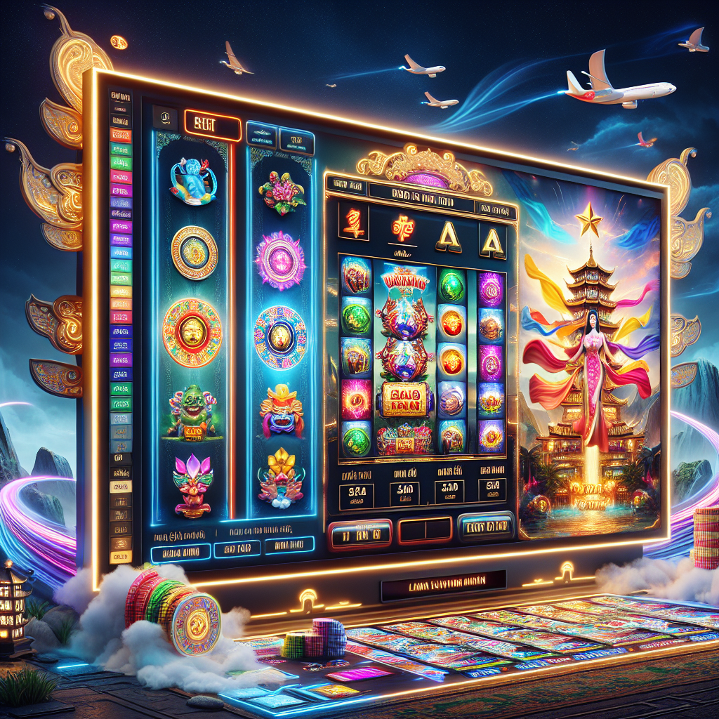 A vibrant and engaging image of a Vietnamese online casino interface showing various bonuses and promotions